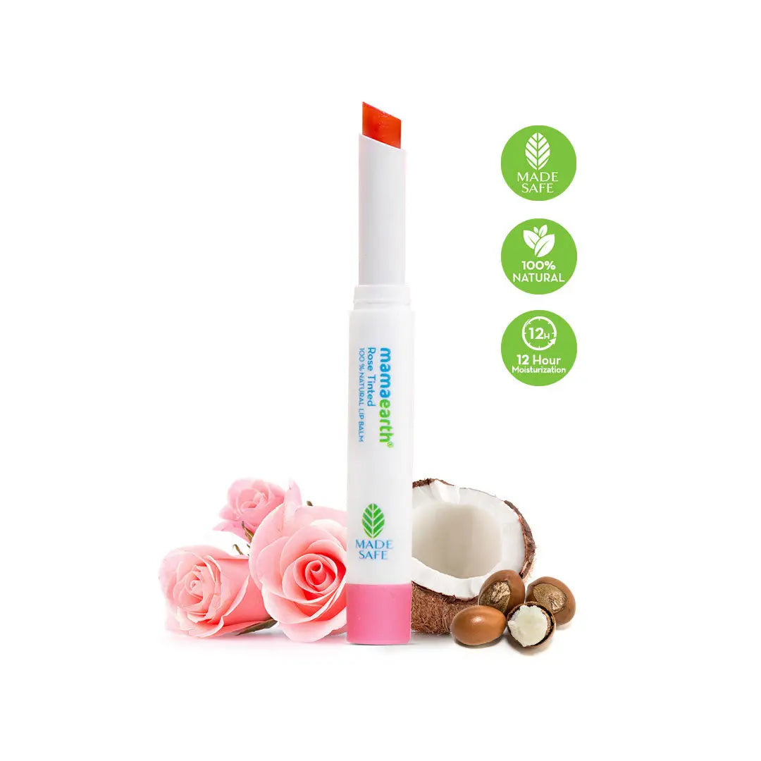 Mamaearth Rose T 100% N Lip balm (Blister Pack) 2 gm