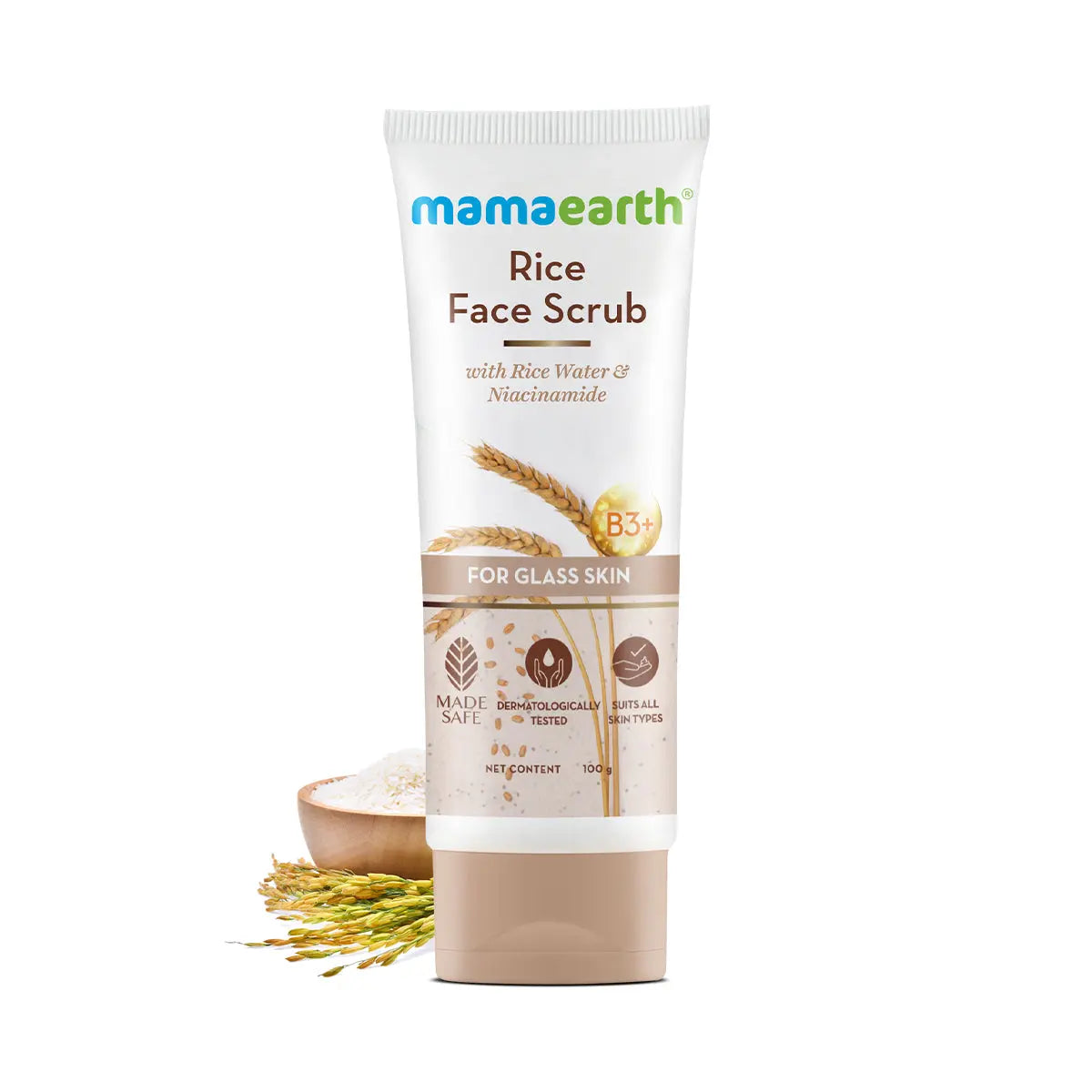 Mamaearth Rice Face Scrub 100 gm