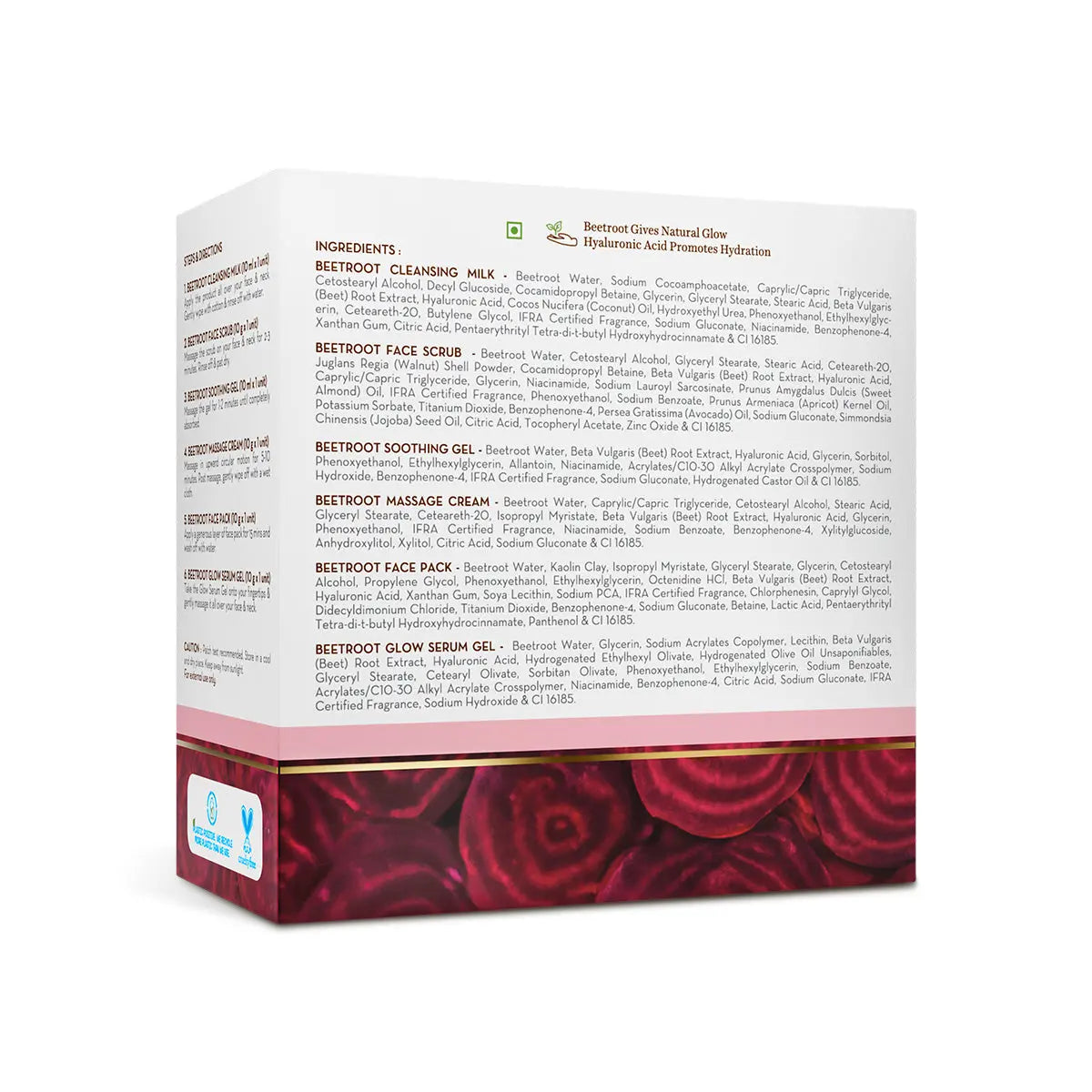 Beetroot Hydraful Facial Kit with 6 Products for Every Skincare Step-10ml Each