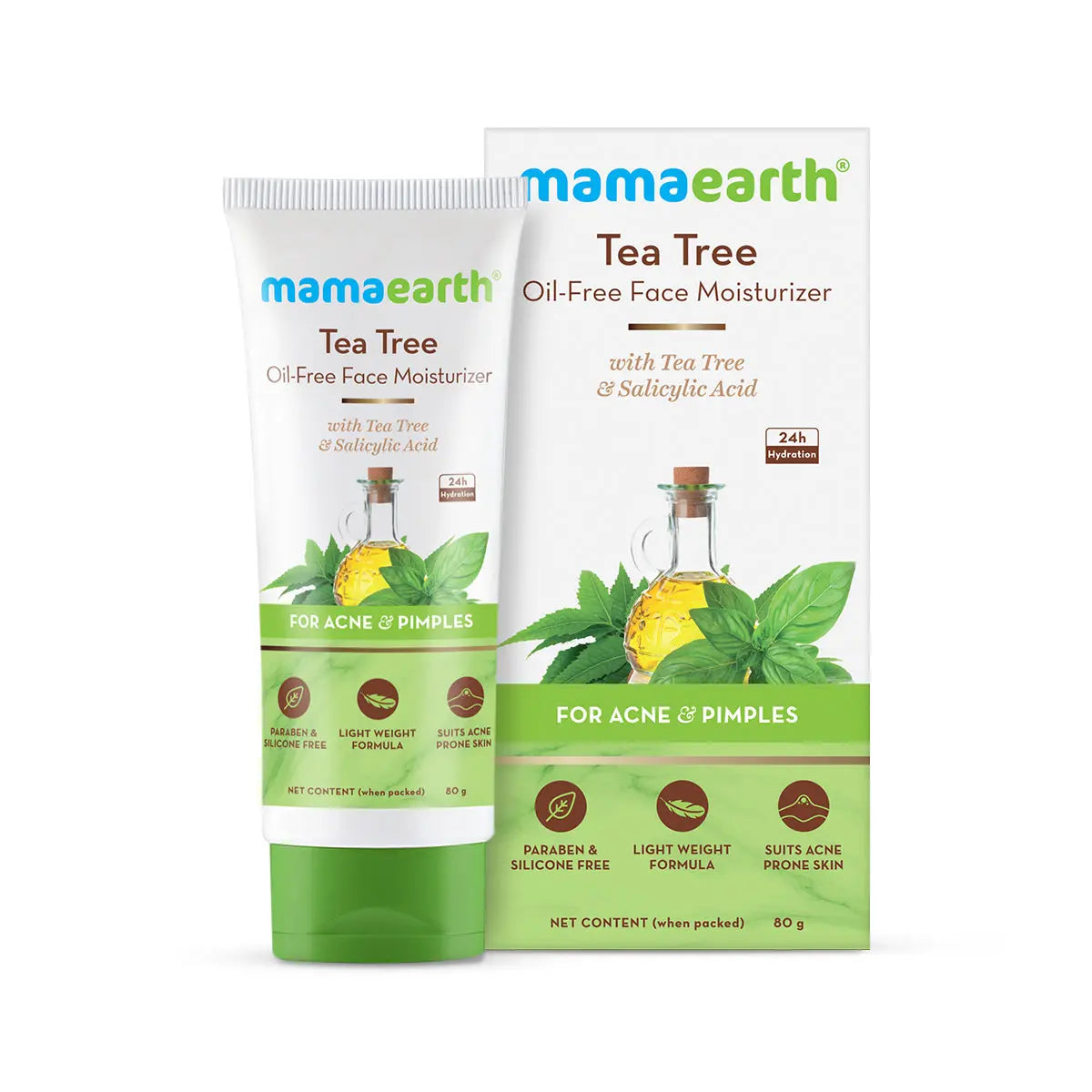 Mamaearth Tea Tree Oil-Free Face Moisturizer 80 gm
