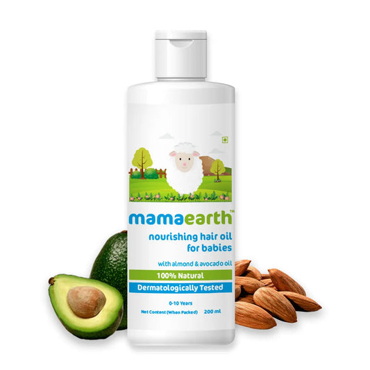 Mamaearth Nourishing Hair Oil for Babies with Almond & Avocado Oil 200 ml