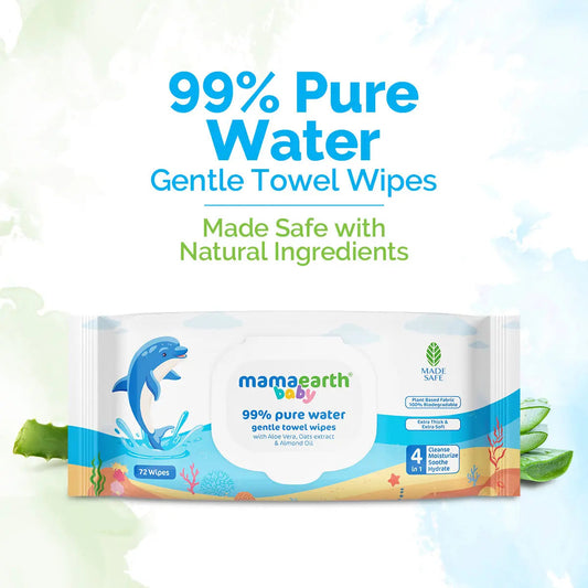 Baby 99% Pure Water Gentle Towel Wipes