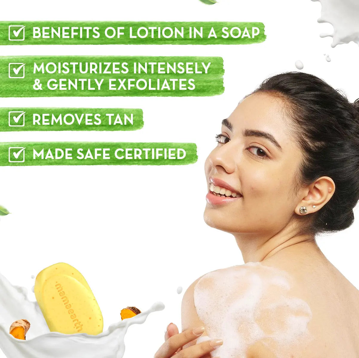 Mamaearth Ubtan Moisturizing Lotion Soap 4 Soaps in One Pack (125g Each)