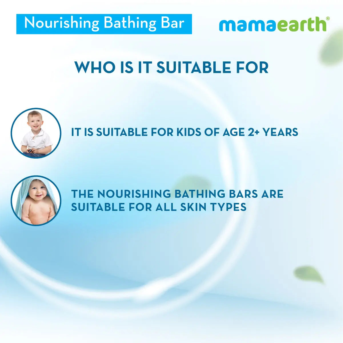 Mamaearth Nourishing Bathing Bar For Kids 5 Soaps in One Pack (75g Each)