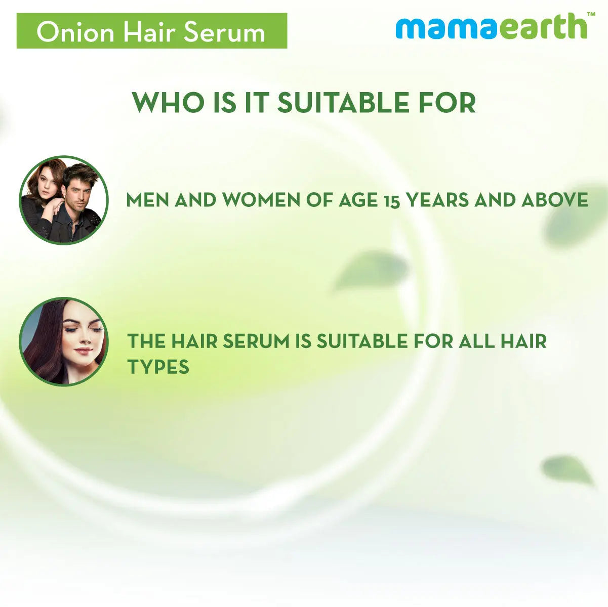 Mamaearth Onion Hair Serum with Onion & Biotin for Strong Frizz-Free Hair 100 ml