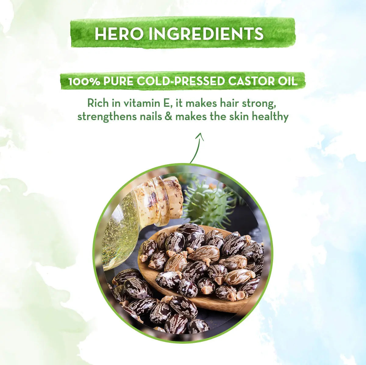 Mamaearth Castor Oil for Healthier Skin Hair and Nails with 100% Pure and Natural Cold-Pressed Oil 150 ml