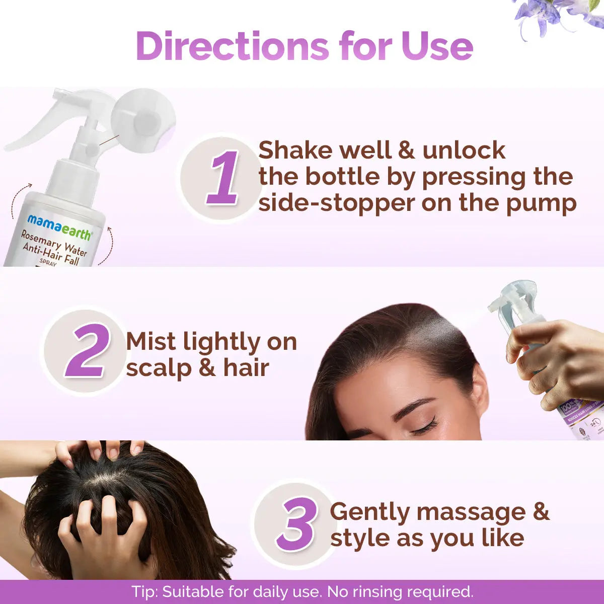 Mamaearth Rosemary Hair Spray For Anti Hair Fall -200 ml