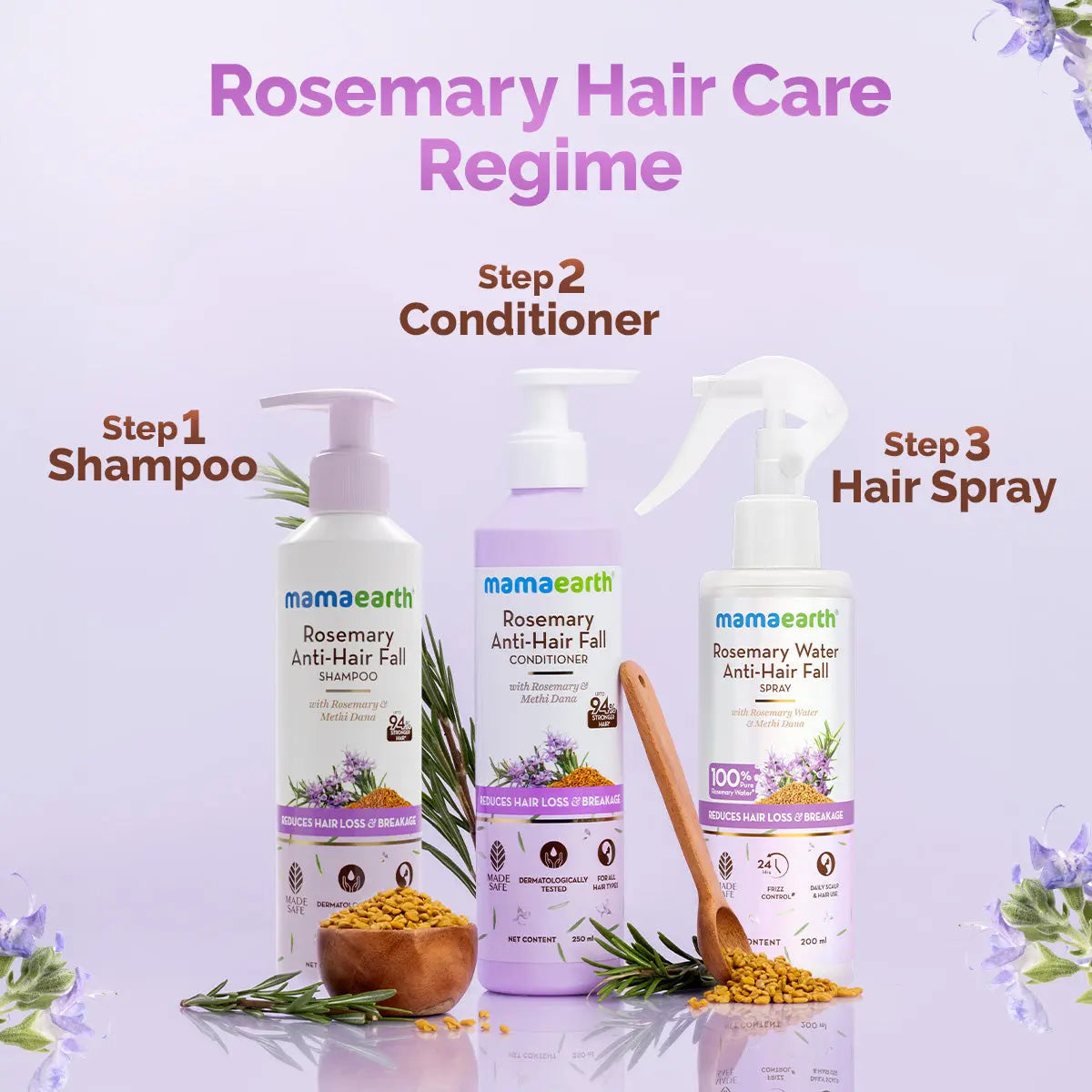 Mamaearth Rosemary Hair Spray For Anti Hair Fall -200 ml