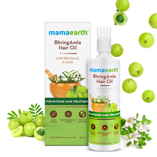 Bhringamla Hair Oil With Bhringraj & Amla For Intense Hair Treatment