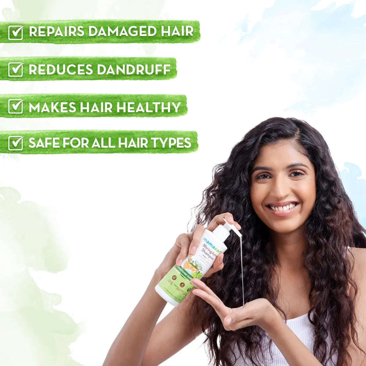 Mamaearth BhringAmla Shampoo with Bhringraj & Amla for Intense Hair Treatment 250 ml