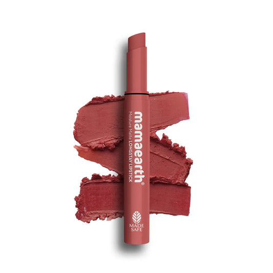 Mamaearth Moisture Matte Longstay Lipstick / 01 Carnation Nude 2 gm