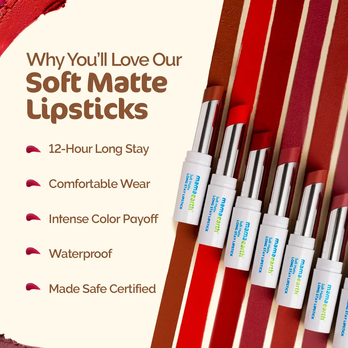 Soft Matte Long Stay Lipstick 08 Red Dahlia