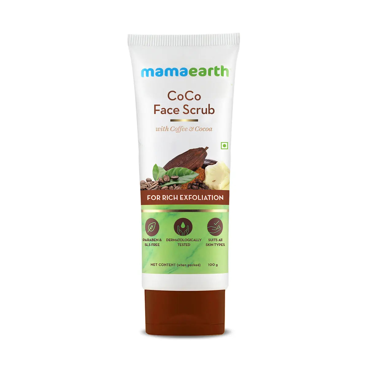 Coco Face Scrub With Coffee & Cocoa For Rich Exfoliation