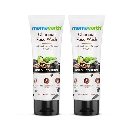 Charcoal Facewash for oil control - 100ml Pack of 2