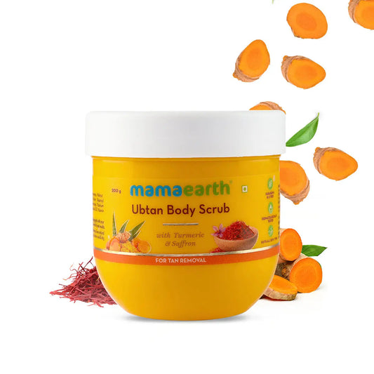 Ubtan Body Scrub With Turmeric & Saffron For Tan Removal