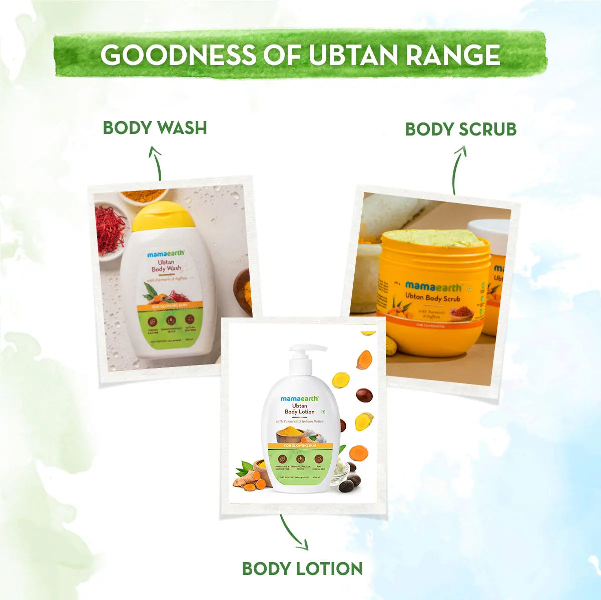 Ubtan Body Scrub With Turmeric & Saffron For Tan Removal