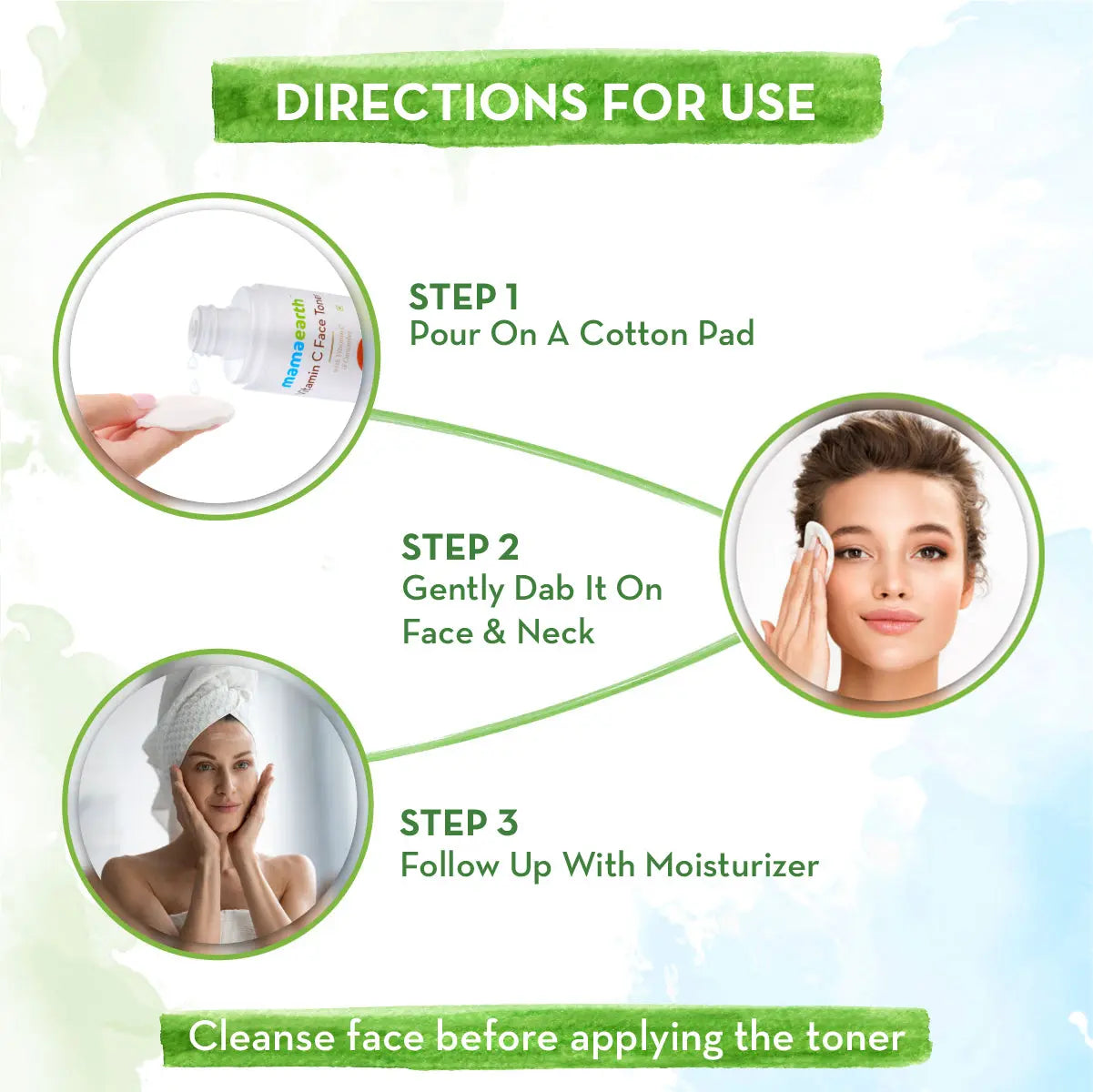 Vitamin C Face Toner With Vitamin C & Cucumber For Pore Tightening