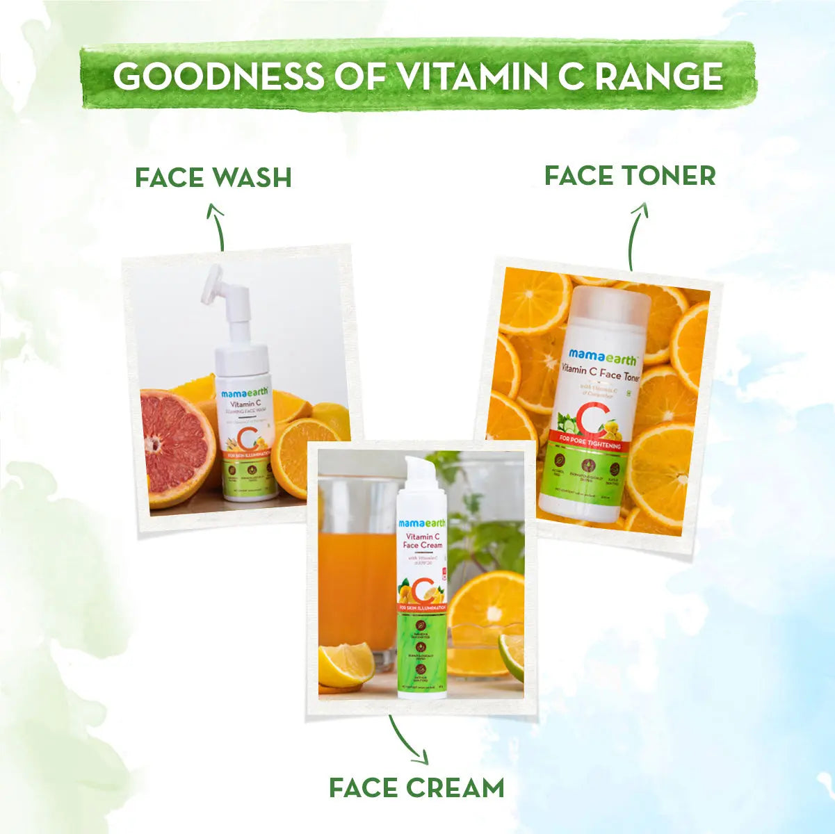 Vitamin C Face Toner With Vitamin C & Cucumber For Pore Tightening