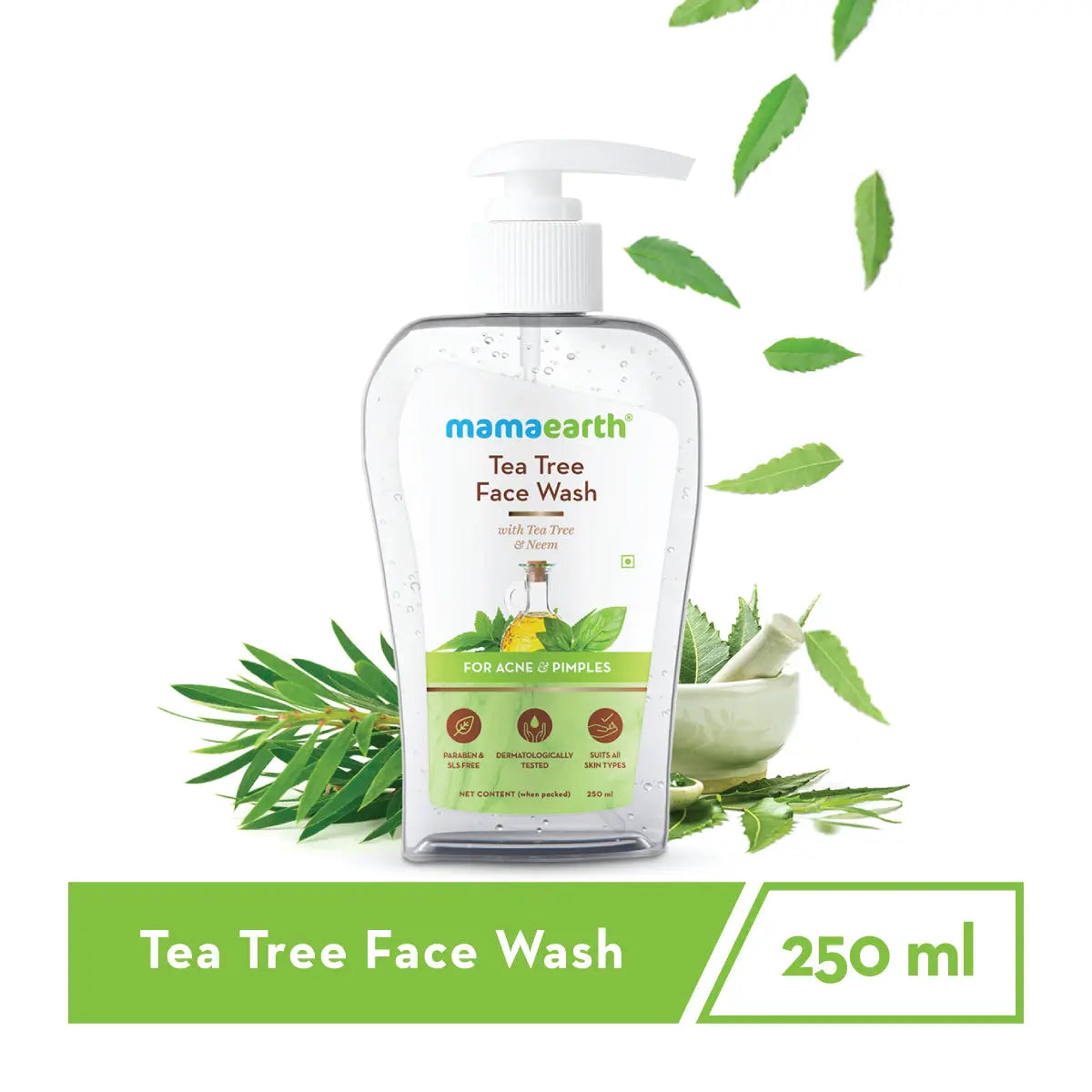 Mamaearth Tea Tree Face wash For Acne & Pimples 250 ml