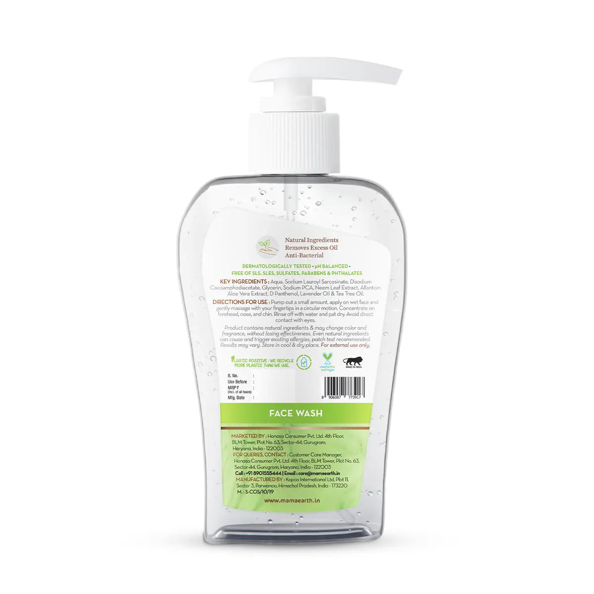 Mamaearth Tea Tree Face wash For Acne & Pimples 250 ml