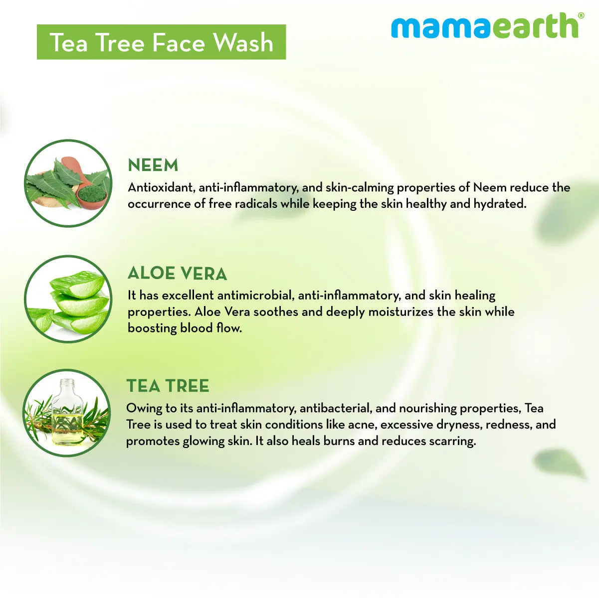 Mamaearth Tea Tree Face wash For Acne & Pimples 250 ml