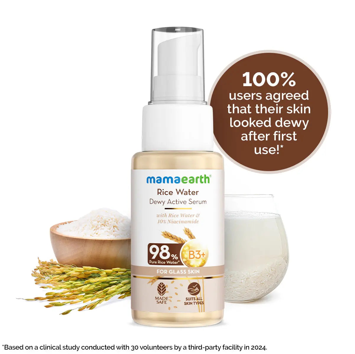 Mamaearth Rice Water Dewy Active Serum 50 ml