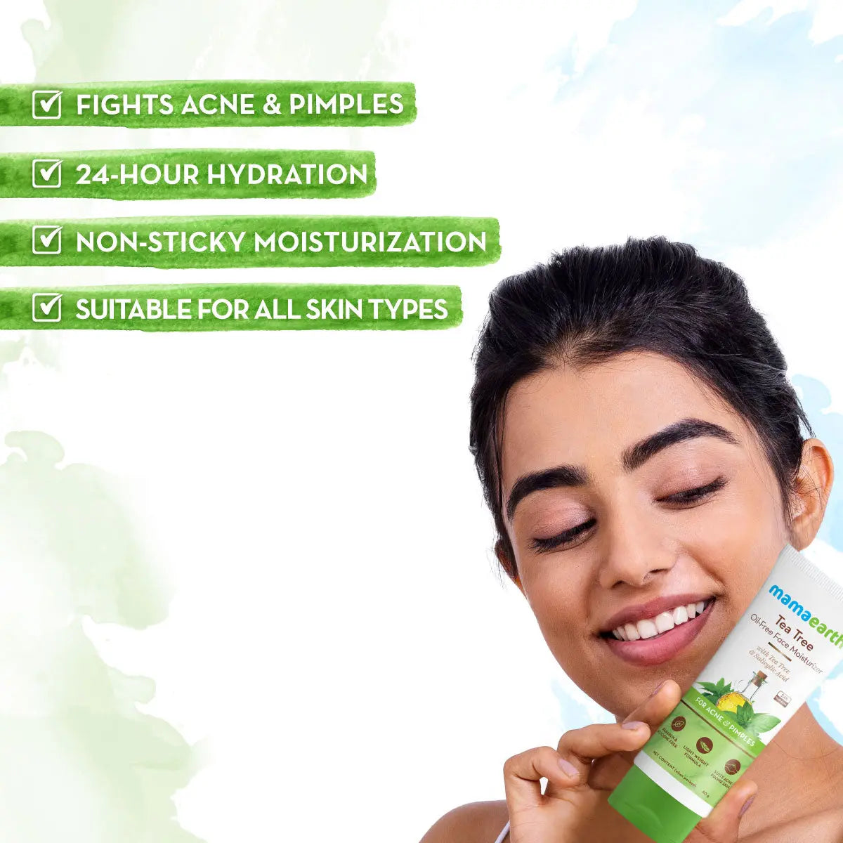 Mamaearth Tea Tree Oil-Free Face Moisturizer 80 gm