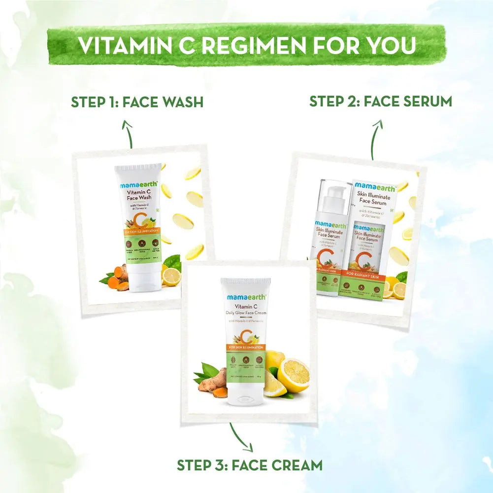 Mamaearth Vitamin C Daily Glow Face Cream With Vitamin C & Turmeric for Skin Illumination 80 gm