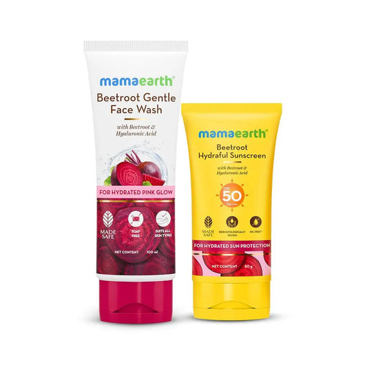 Beetroot Face Wash 100 ml + Sunscreen 50 g | Everyday Skincare Combo