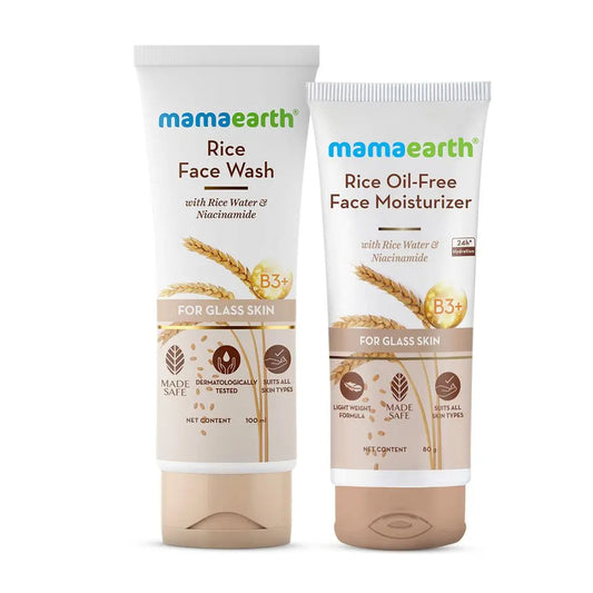 Rice Water skin care products with Face Wash & Oil Free Moisturizer